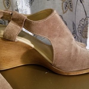 Suede Peep Toe Bootie